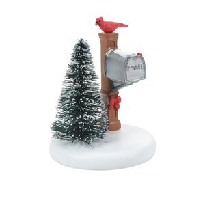 CARDINAL CHRISTMAS MAILBOX