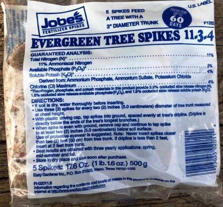 JOBES TREE & SHRUB SPIKES 5 PK