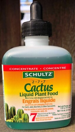 SCHULTZ CACTUS FOOD 2-7-7